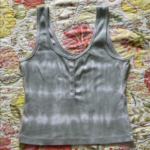 Abercrombie & Fitch Sea-foam Green Tie Dye Tank
